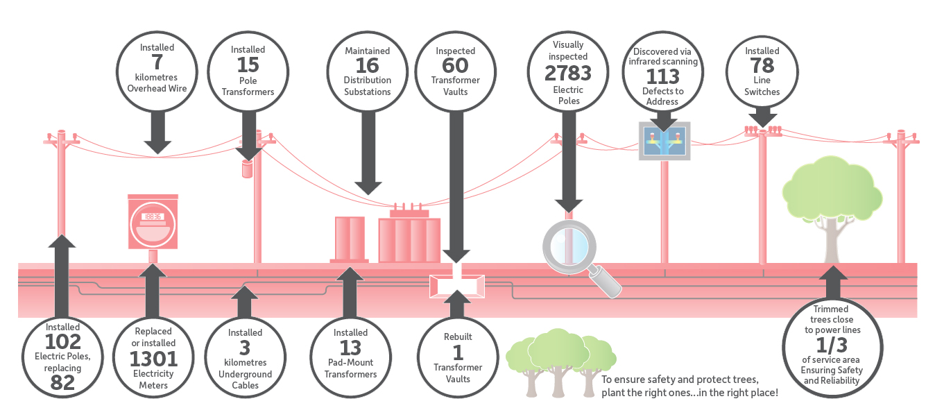 Click to enlarge Electricity Achievements 2019