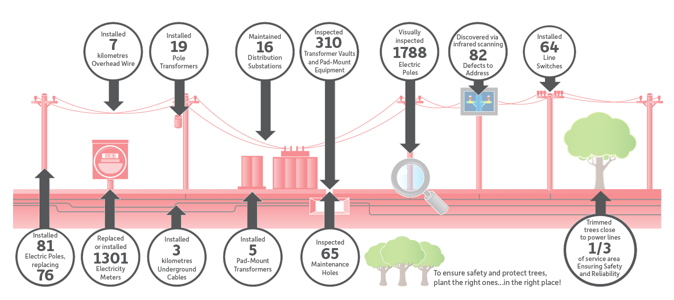 Click to enlarge Electricity Achievements 2020