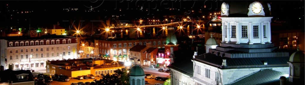 behind City Hall looking towards the La Salle Causeway, at night